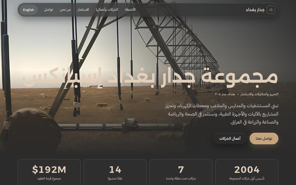موقع مجموعة جدار بغداد إسبانكس